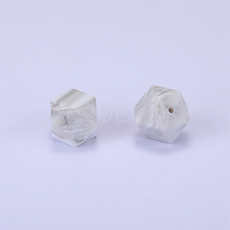 Hexagonal Silicone Beads SI-JX0020A-40-1