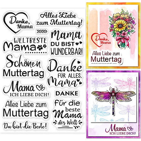 Custom PVC Plastic Clear Stamps DIY-WH0448-0593-1