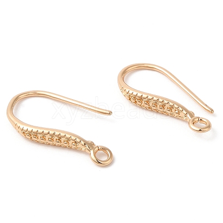 Brass Earring Hooks KK-Q770-09G-1