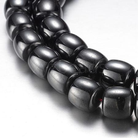Magnetic Synthetic Hematite Bead Strands G-A164-17-1