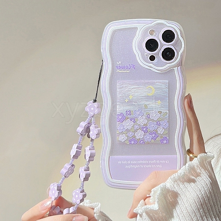 Oil Painting Flower TPU Plastic Mobile Phone Cover PW-WGF7DDA-01-1