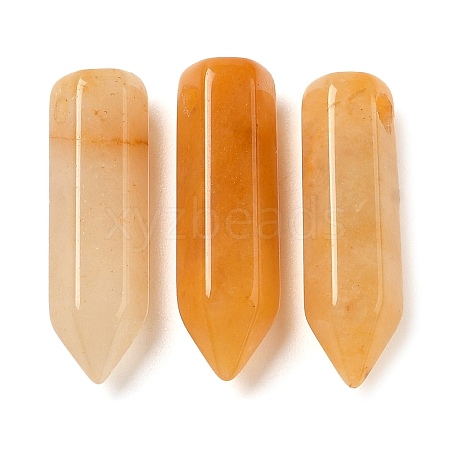 Natural Topaz Jade Pointed Pendants G-C158-05G-1