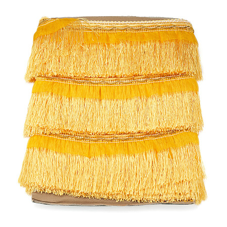 Polyester Tassel Fringe Trimming AJEW-TAC0001-03-1