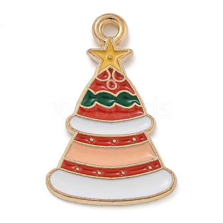 Christmas Theme Alloy Enamel Pendants ENAM-Z019-01J-1