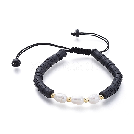 Adjustable Nylon Thread Braided Bead Bracelets BJEW-JB05124-04-1