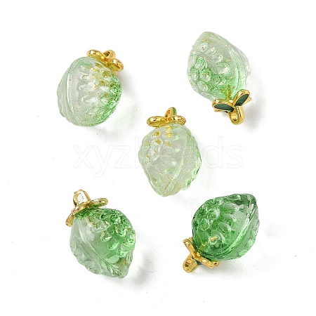 Transparent Glass Pendants GLAA-P072-03G-07-1