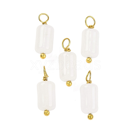 Natural White Jade Cloumn Pendants STAS-H221-04G-05-1