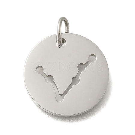 Anti-Tarnish 304 Stainless Steel Pendants STAS-M074-02L-P-1