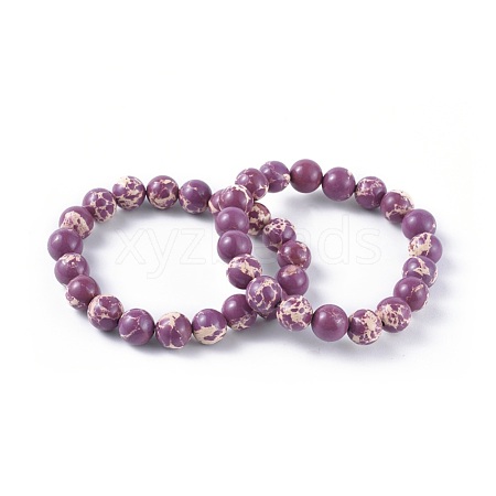 Synthetic Regalite Bead Stretch Bracelets BJEW-K212-C-024-1-1