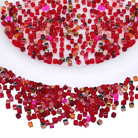 2 Bags Imitation Artificial Crystal Glass Beads GLAA-SZ0001-95A-03-1