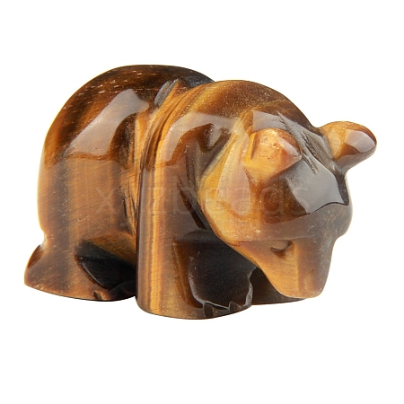 Natural Tiger Eye Bear Display Decorations PW-WG44AF1-02-1