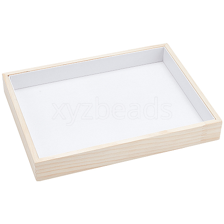 Wooden Jewelry Display Storage Tray ODIS-WH0025-96-1