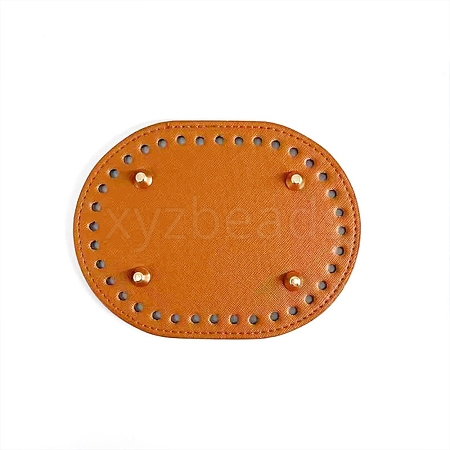 Oval PU Leather Purse Bottom FIND-WH0082-73E-1