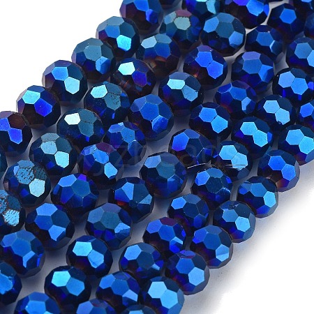 Electroplate Glass Bead Strands LS-EGLA-R042-8mm-01-1