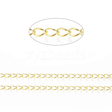 Brass Twisted Chains CHC-Q001-5x4mm-G-1