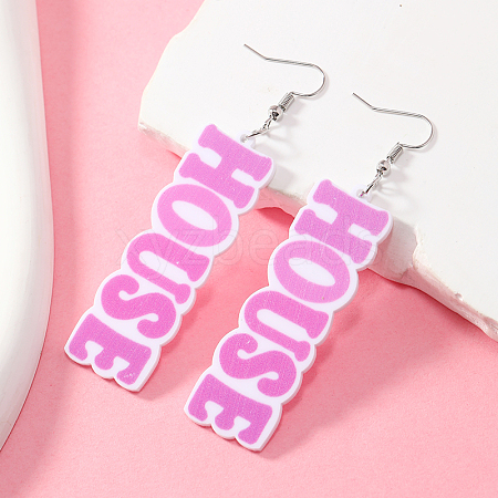 Cartoon Acrylic Dangle Earrings GV7374-2-1