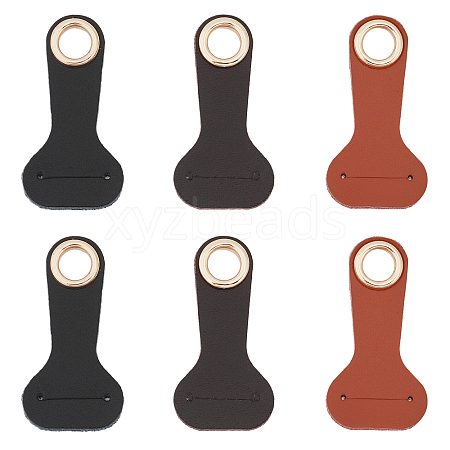 CHGCRAFT 6pcs 3 Colors Detachable Leather Bag Grommet Eyelet Connector DIY-CA0005-95-1