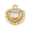 Brass Micro Pave Cubic Zirconia Charms KK-I719-31G-1