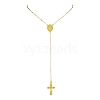 Alloy Cross Pendant Necklaces for Women NJEW-JN04799-1