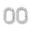 Rack Plated Brass Micro Pave Cubic Zirconia Clasps X-KK-Z039-06C-P-1