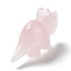 Natural Rose Quartz Carved Healing Rhinoceros Figurines DJEW-P016-01E-4