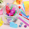 Globleland 3 Bags 3 Style Glitter Star Origami Papers DIY-GL0005-06-4