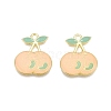 Light Gold Plated Alloy Enamel Pendants PALLOY-N176-25C-RS-1