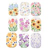 Embossed Double Face Printed Acrylic Pendants AC-CBAC02B-03-1