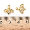 Brass Micro Pave Cubic Zirconia Charms KK-A281-09B-G-3
