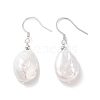 Natural Pearl Dangle Earrings for Women EJEW-C082-10B-P-1