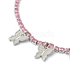 Alloy Rhinestone Cup Chain Necklaces NJEW-H217-02P-2