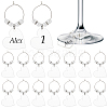 Blank Acrylic Wine Glass Charms AJEW-AB00149-1