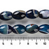 Natural Banded Agate (Dyed & Heated) Beads Strands G-M446-D01-01D-5