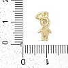 Rack Plating Brass Micro Pave Cubic Zirconia Pendants KK-H509-42G-4