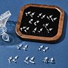 2 Pairs Alloy Stud Earrings for Women EJEW-FS0001-27H-9