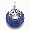 Natural Lapis Lazuli Pendants G-F573-C11-2