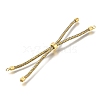 Braided Cotton Cord Slider Bracelet Making MAK-R001-01G-19-2