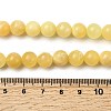 Natural Yellow Jade Beadd Strands G-A274-A01-8mm-5