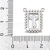 Brass Micro Pave Clear Cubic Zirconia Pendants KK-CBA6A75-48B-P-3