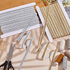 2Pcs 2 Colors Flat Sparkle Polyester Elastic Band OCOR-MA0001-18-4