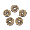 Tibetan Style Alloy Chinese Coin Pendants PALLOY-WH0060-01C-NF-1