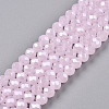 Electroplate Glass Beads Strands EGLA-A044-J4mm-A02-5