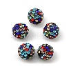 Polymer Clay Pave Rhinestone Beads RB-Q197-10mm-30-3