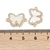 Brass Micro Pave Cubic Zirconia Pandents KK-U043-32G-01-3