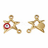 304 Stainless Steel Enamel Connector Charms STAS-N087-62-01G-1