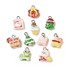 Christmas Opaque Resin Pendants RESI-I352-01P-02-1