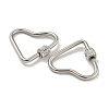 304 Stainless Steel Screw Carabiner Lock Charms STAS-C092-02C-P-2