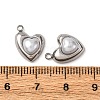 304 Stainless Steel Charms STAS-P406-11P-3