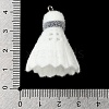 Flocking Opaque Sports Theme Resin Pendants RESI-D017-01A-P-3