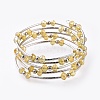 Five Loops Fashion Wrap Bracelets BJEW-JB04595-04-1